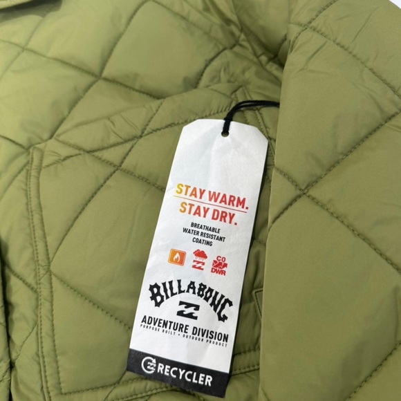 Billabong Transport Shacket - Women’s Small - Green - Quilted - Picture 3 of 4